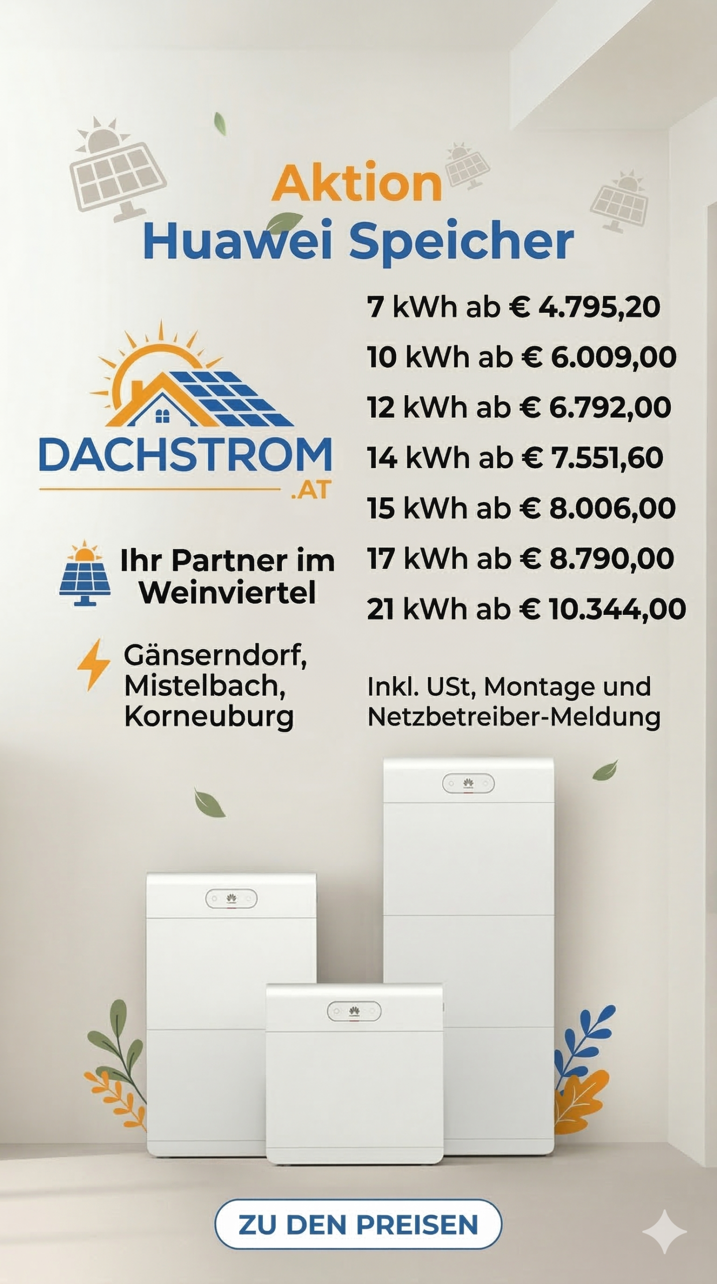 Huawei Speicher Weinviertel